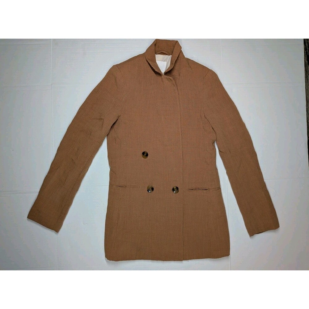 H&M Women’s 3XSmall Brown Double Breasted Blazer Jacket